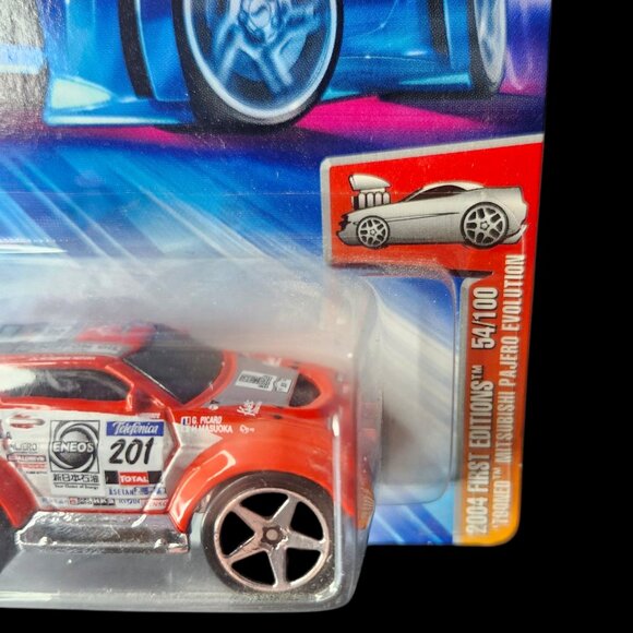 🆕️  HOT WHEELS 2004 First Editions Tooned Mitsubishi Pajero Evolution - Picture 3 of 6